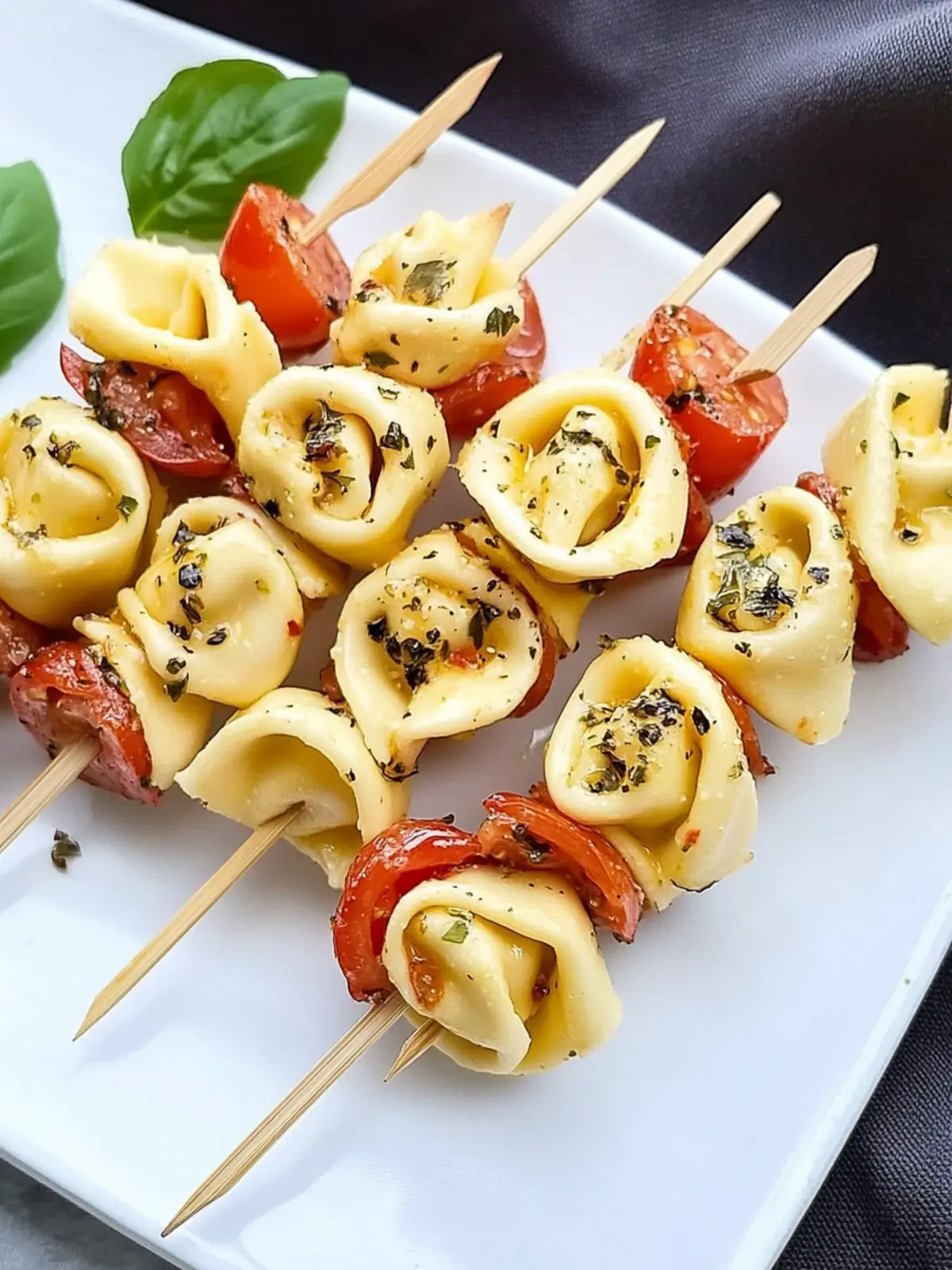 Cheesy Tortellini Skewers for a Fun, Flavorful Snack Party 4 Cheesy Tortellini Skewers