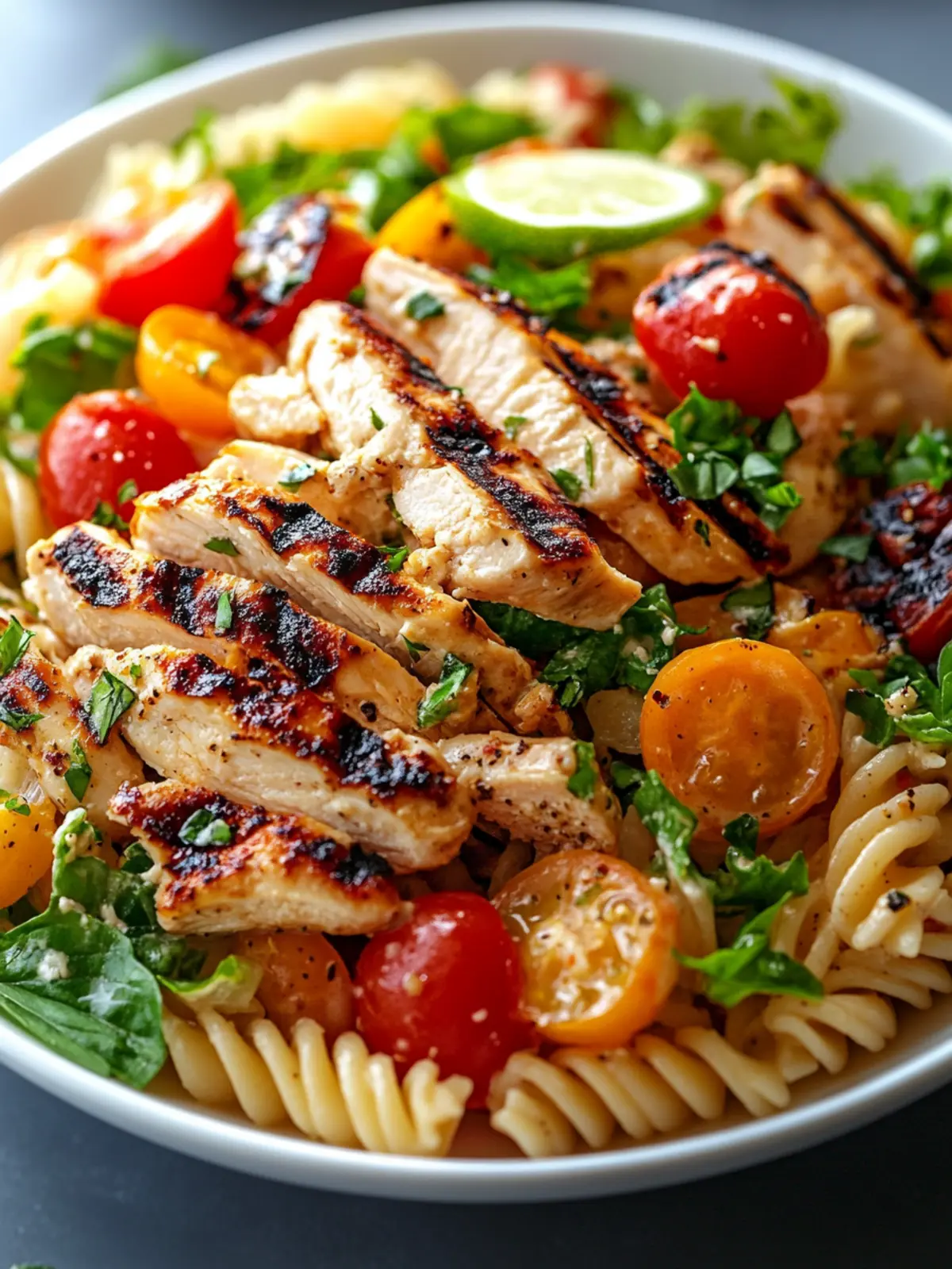 Delicious Grilled Chicken Pasta Salad for Fresh Summer Bites 3 Grilled Chicken Pasta Salad