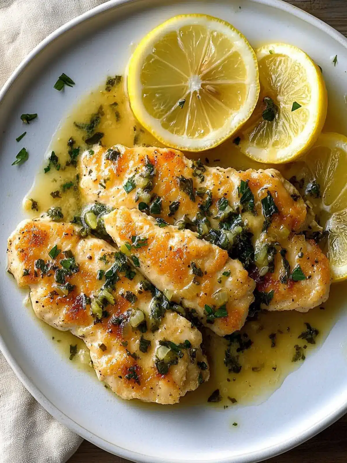 Chicken Piccata with Lemon Sauce