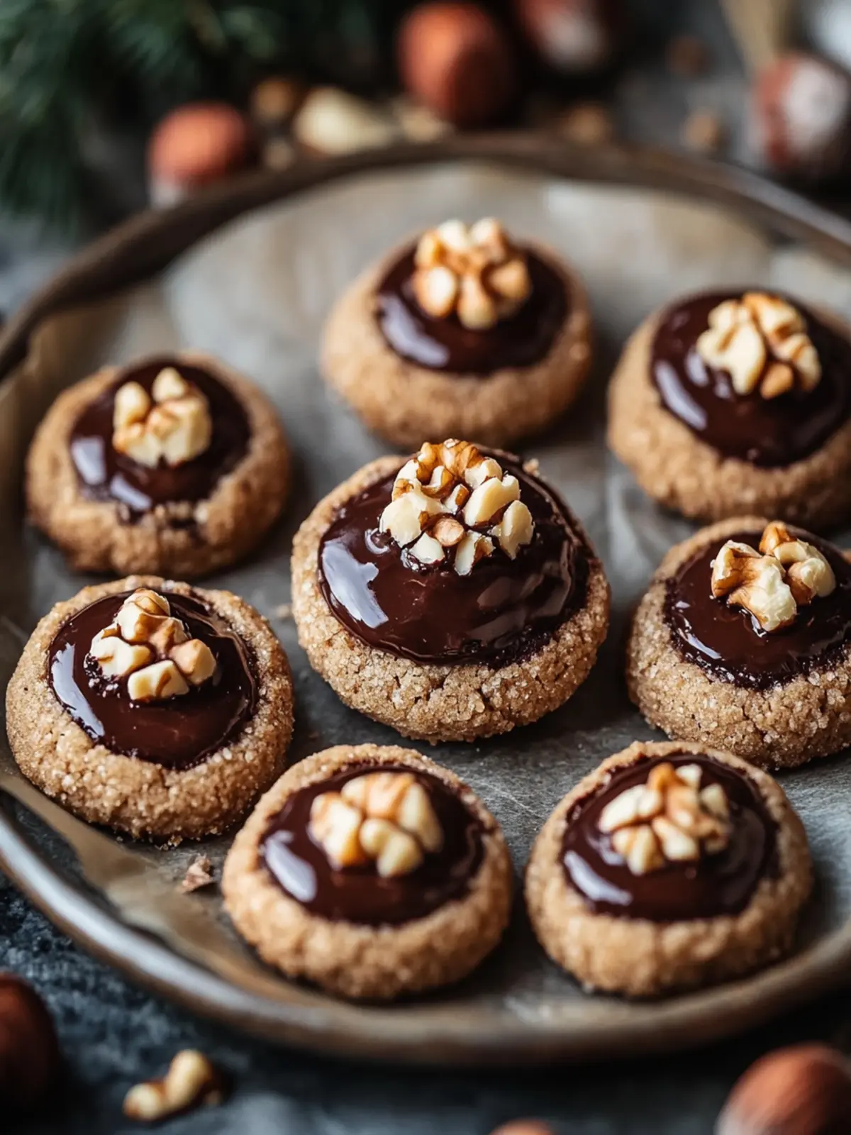 Irresistible Chocolate Hazelnut Thumbprint Cookies Recipe 3 Chocolate Hazelnut Thumbprint Cookies