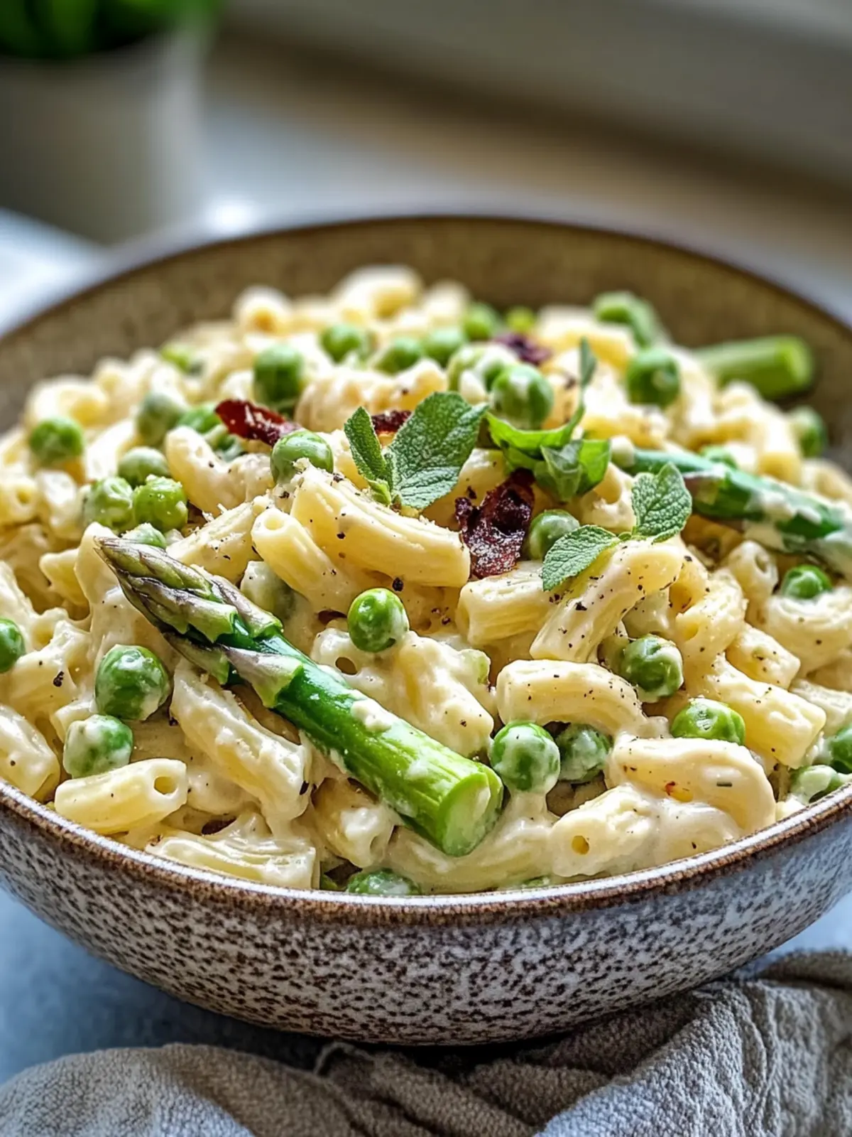 Vibrant Asparagus and Pea Macaroni Salad for Fresh Moods 4 Asparagus and Pea Macaroni Salad