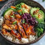 Sticky Chicken Bowls for a Cozy Weeknight Comfort Meal 6 Sticky Chicken Bowls