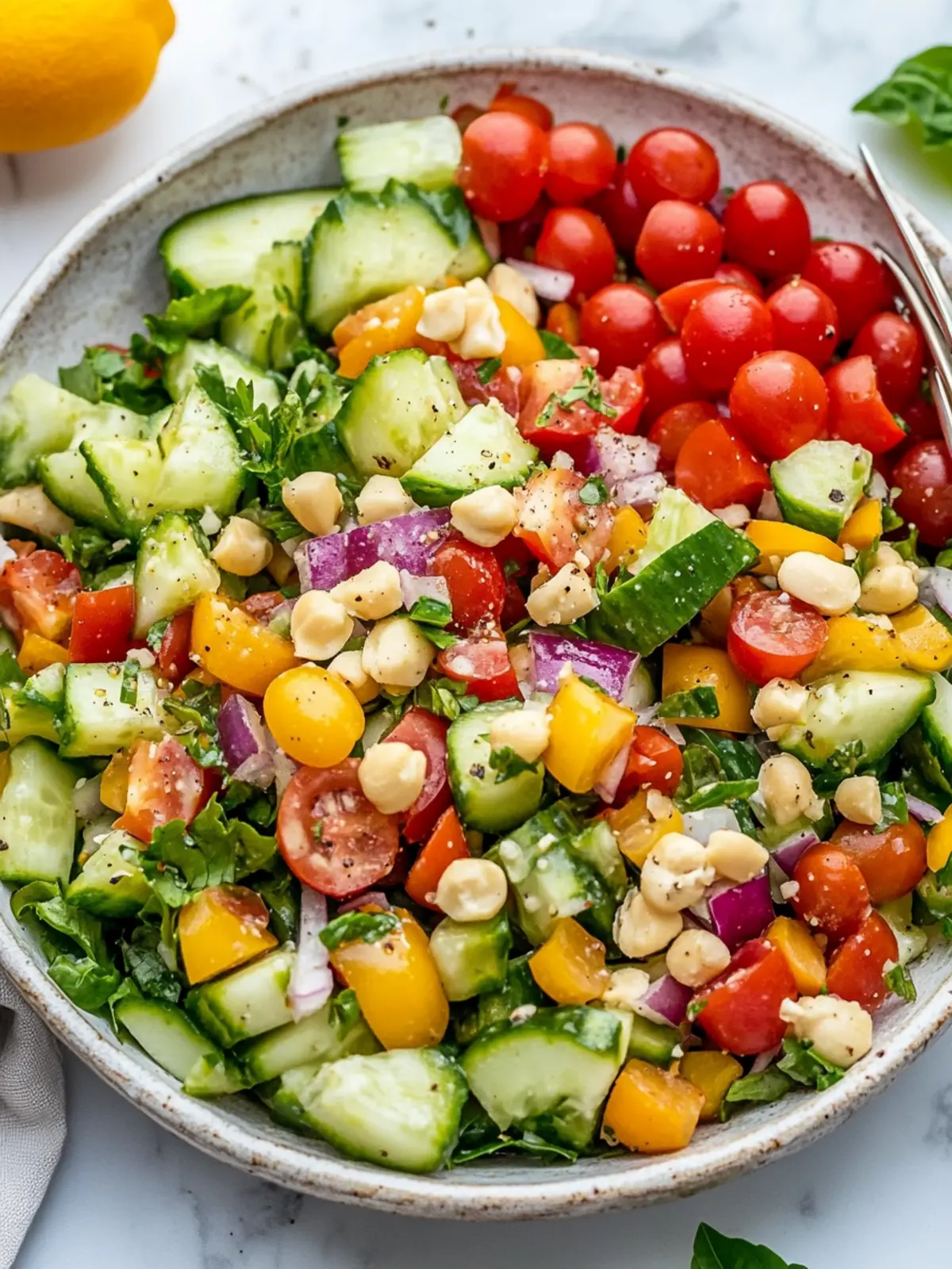 Mediterranean-Style Chopped Salad That Brightens Your Day 5 Mediterranean-Style Chopped Salad