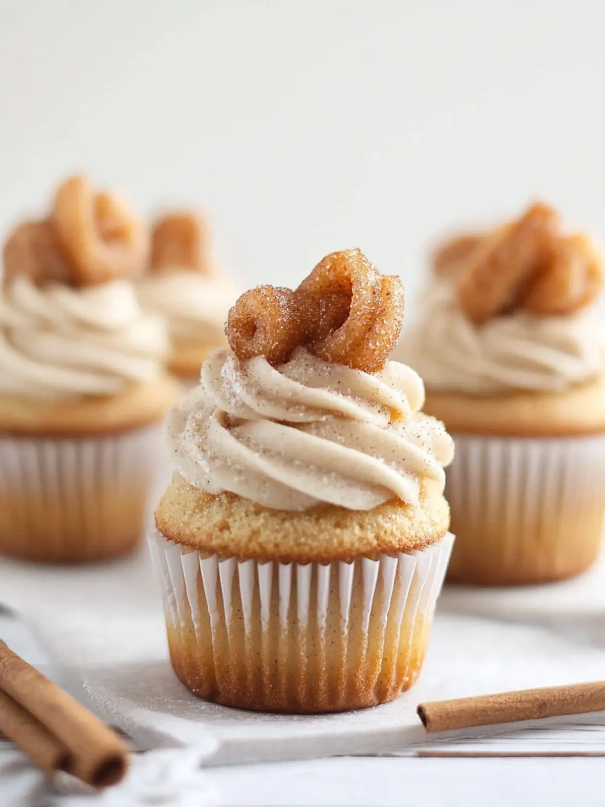 Delicious Churro Cupcakes with Creamy Cinnamon Frosting 3 Churro Cupcakes