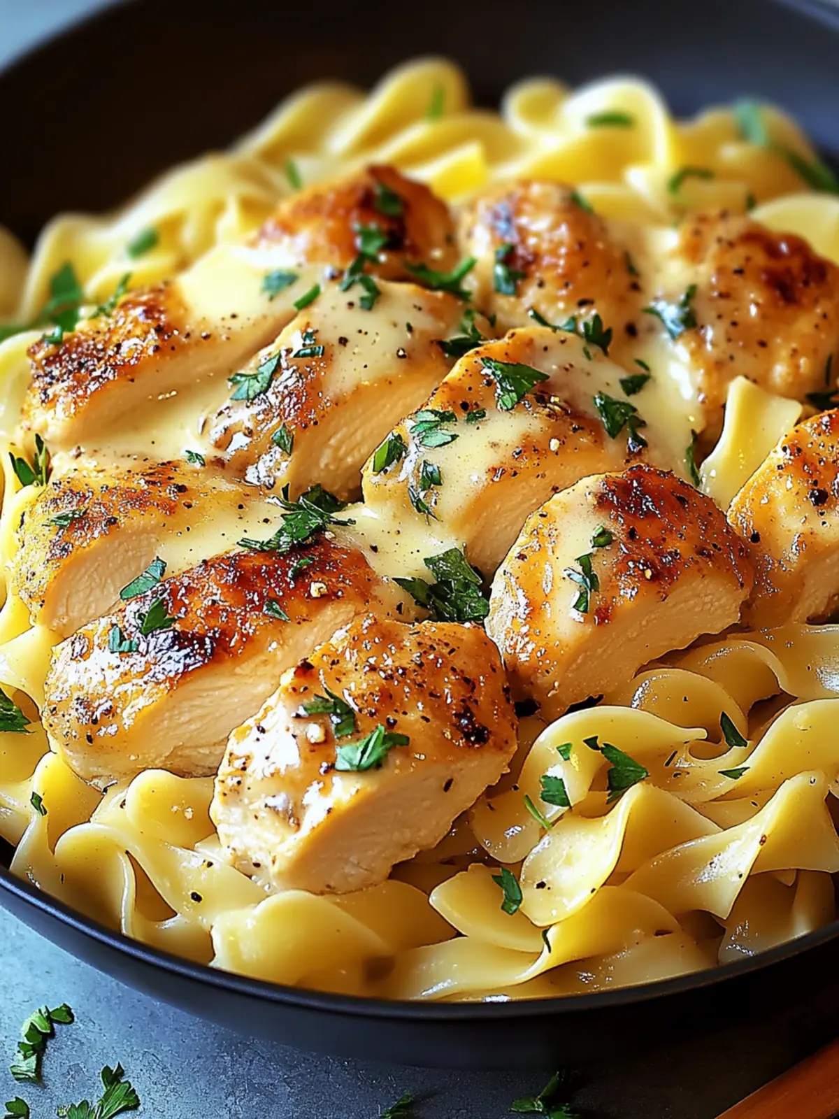Chicken with Buttered Noodles