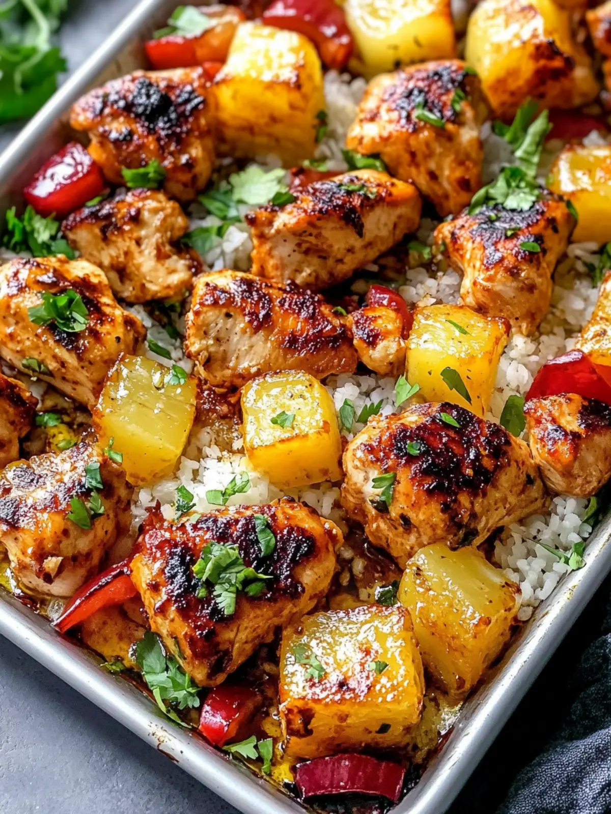Hawaiian Chicken Sheet Pan