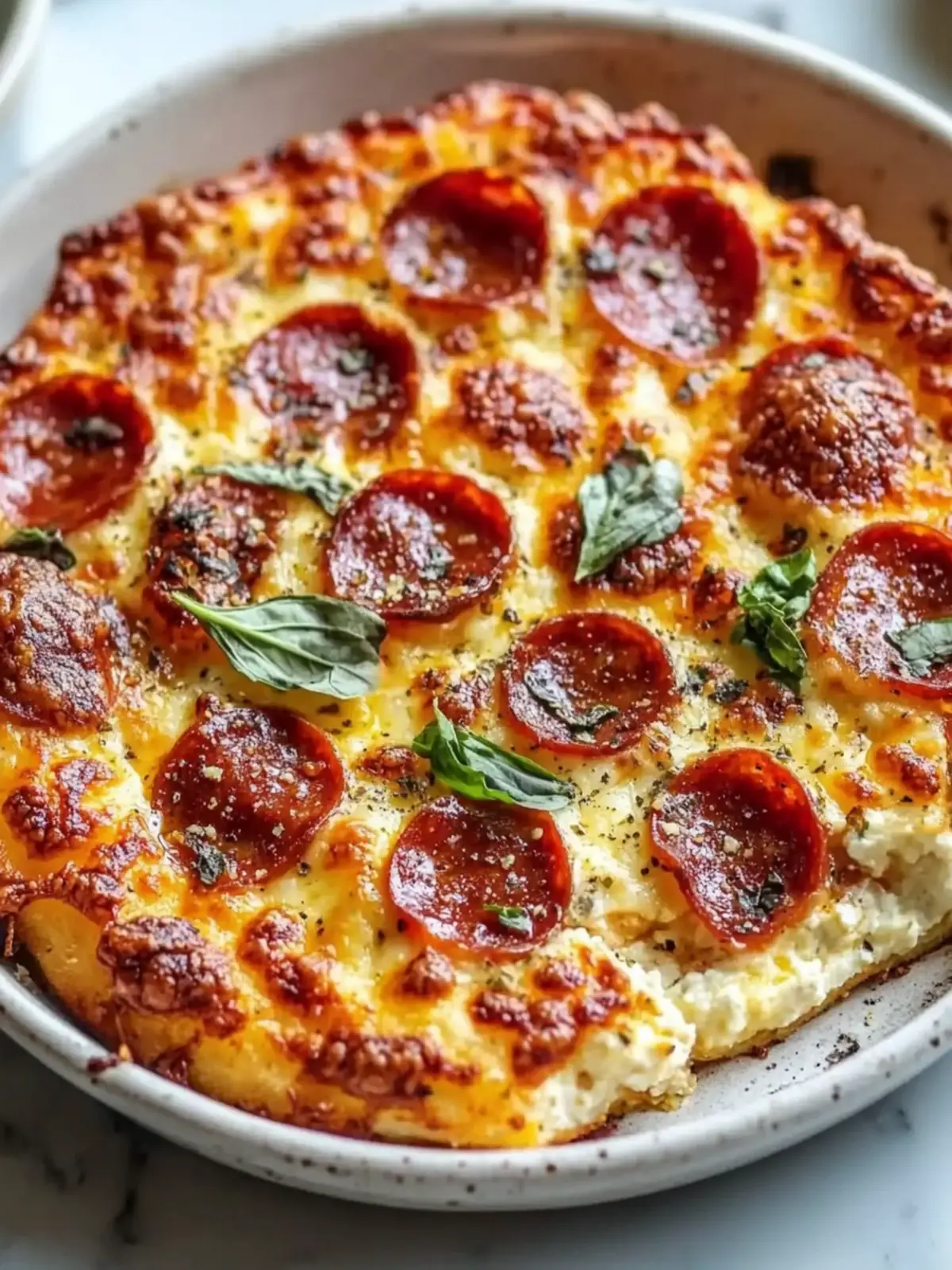 Pizza Cottage Cheese Bake