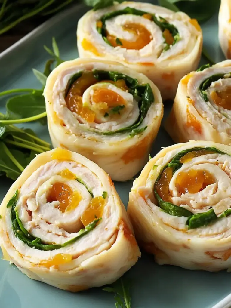 Mandarin Turkey Pinwheels