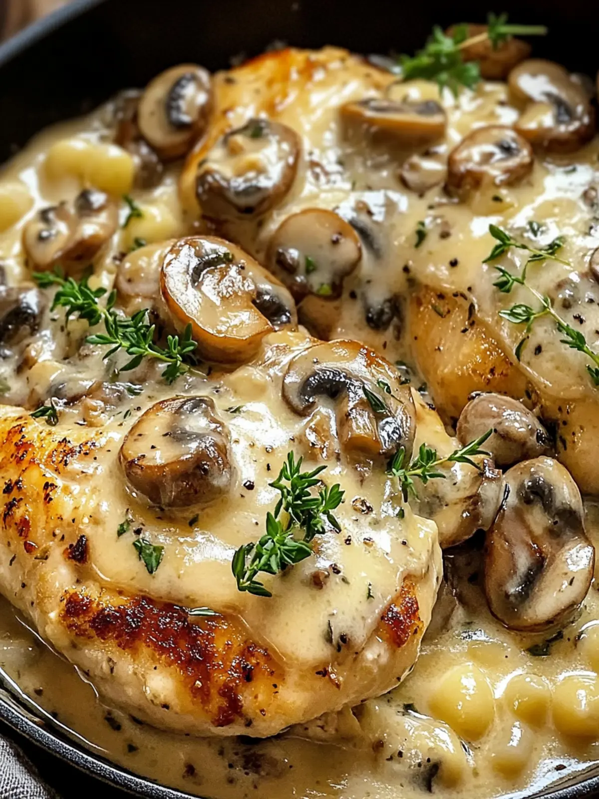Savory Mushroom Asiago Chicken Ready in Just 40 Minutes 3 Mushroom Asiago Chicken