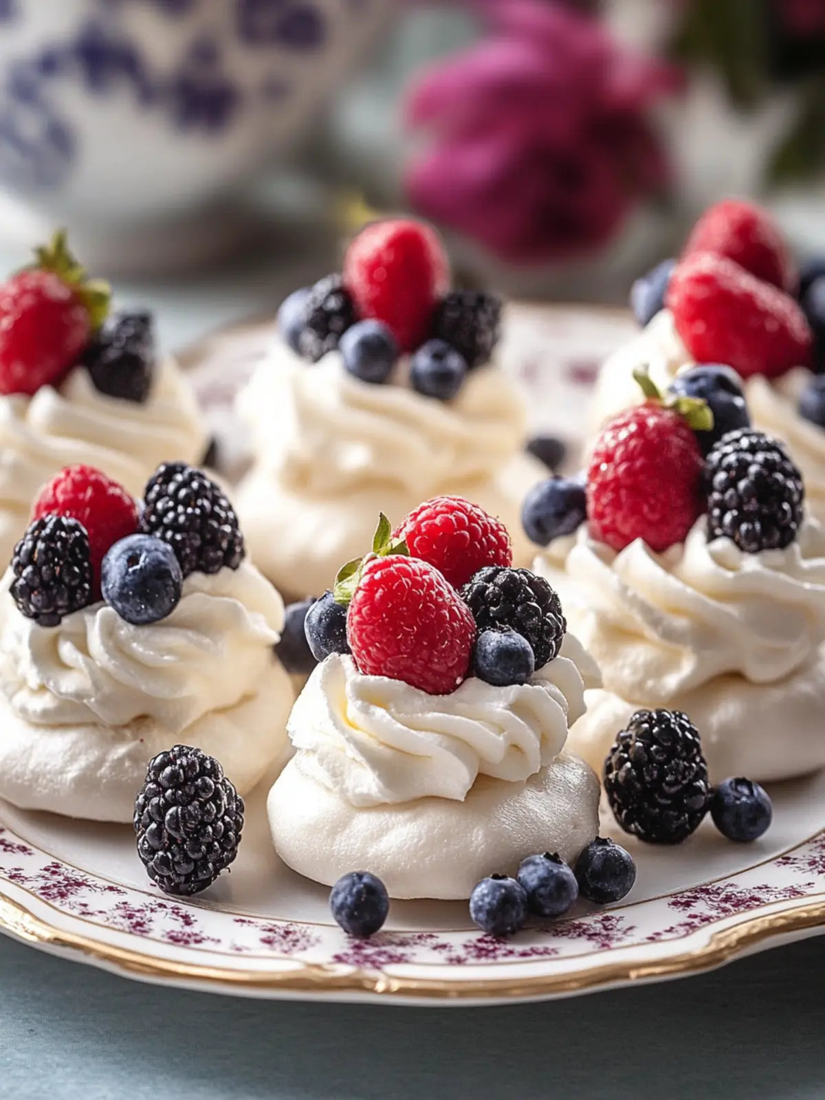 Delicious Mini Pavlovas with Fresh Fruits to Wow Your Guests 5 Mini Pavlovas