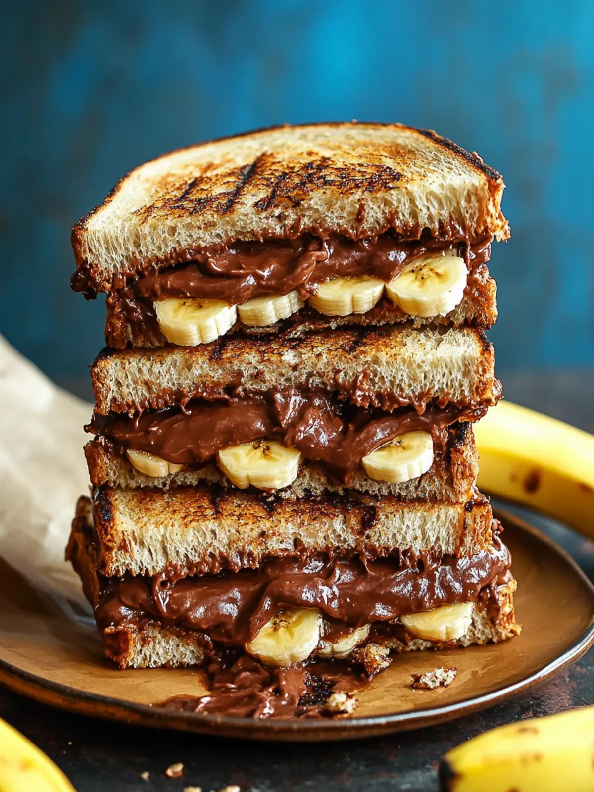Indulge in a Grilled Nutella Banana Sandwich Delight 2 Grilled Nutella Banana Sandwich