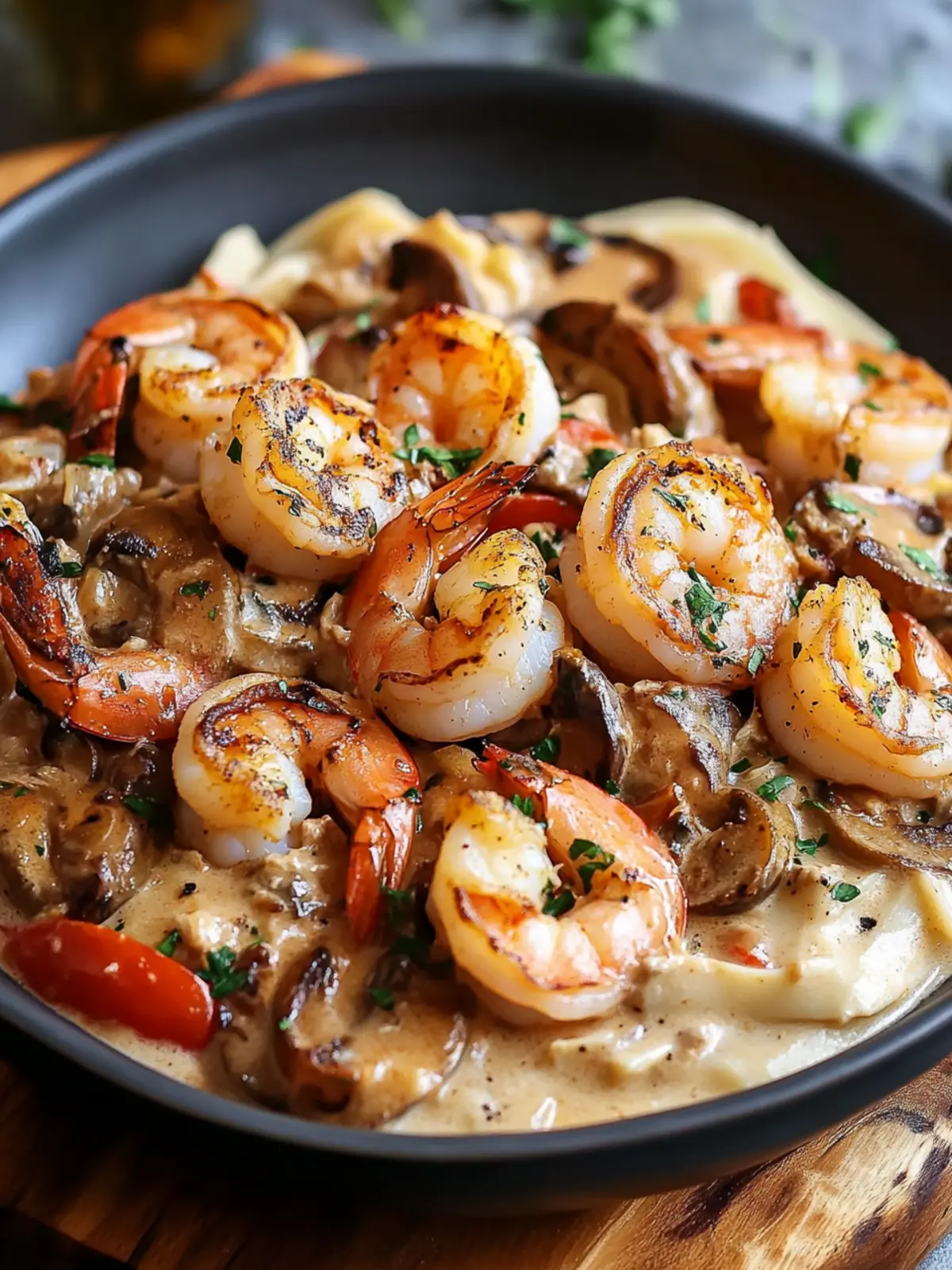 Blackened Shrimp Stroganoff
