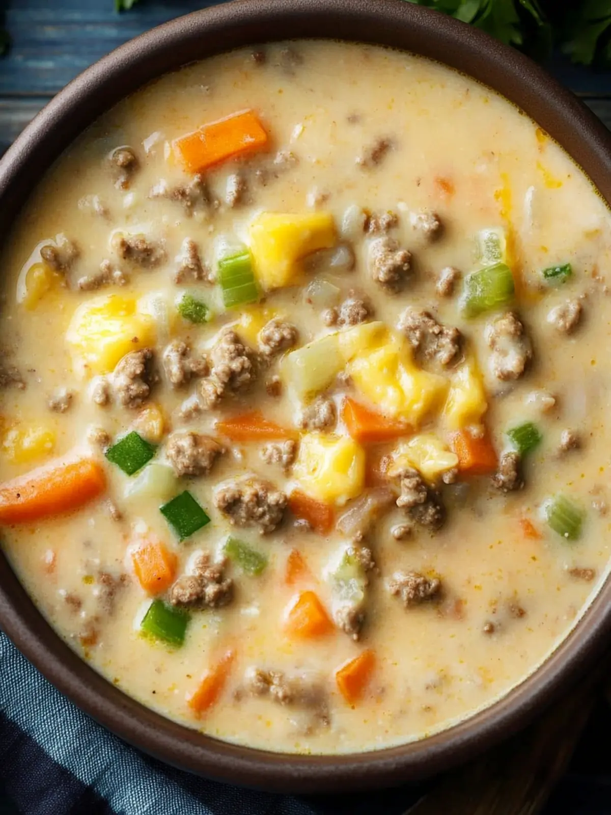 Cheeseburger Soup: Cozy Comfort in Every Delicious Bowl 4 Cheeseburger Soup