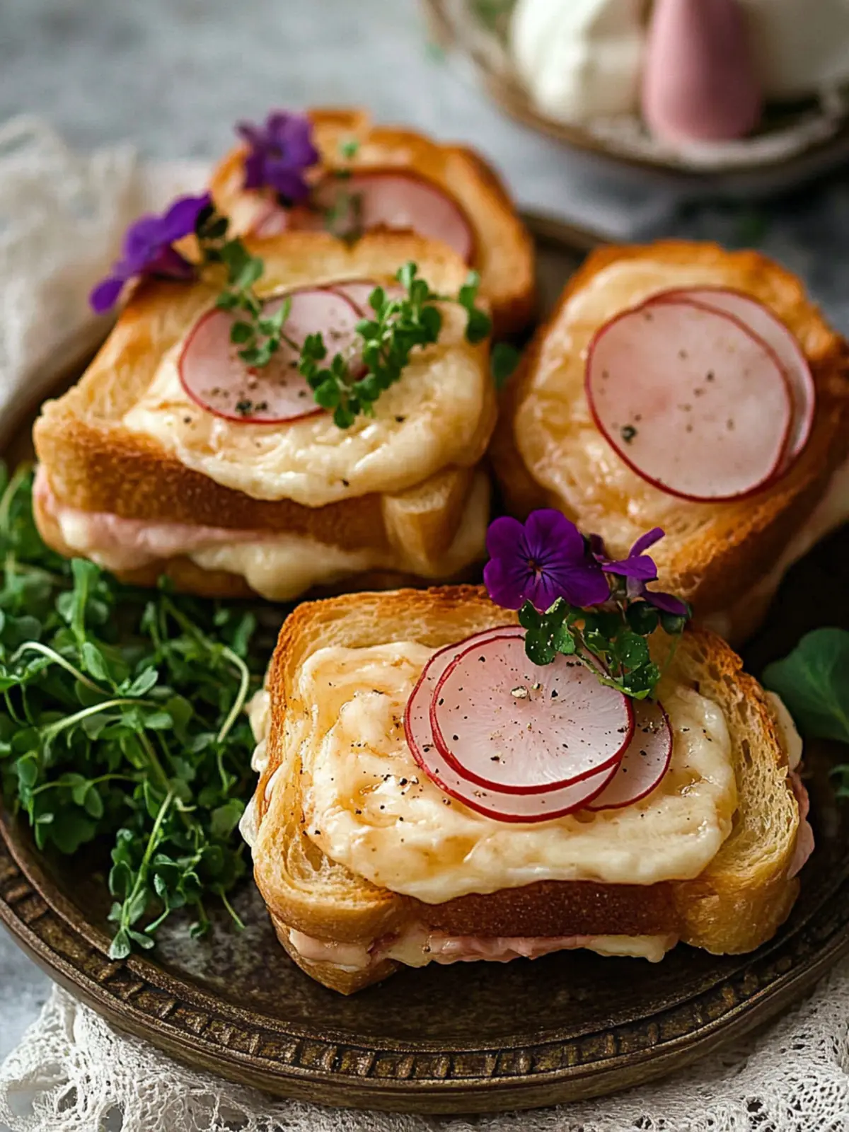 Delicious Mini Croque Monsieur for Irresistible Snack Time 4 Mini Croque Monsieur