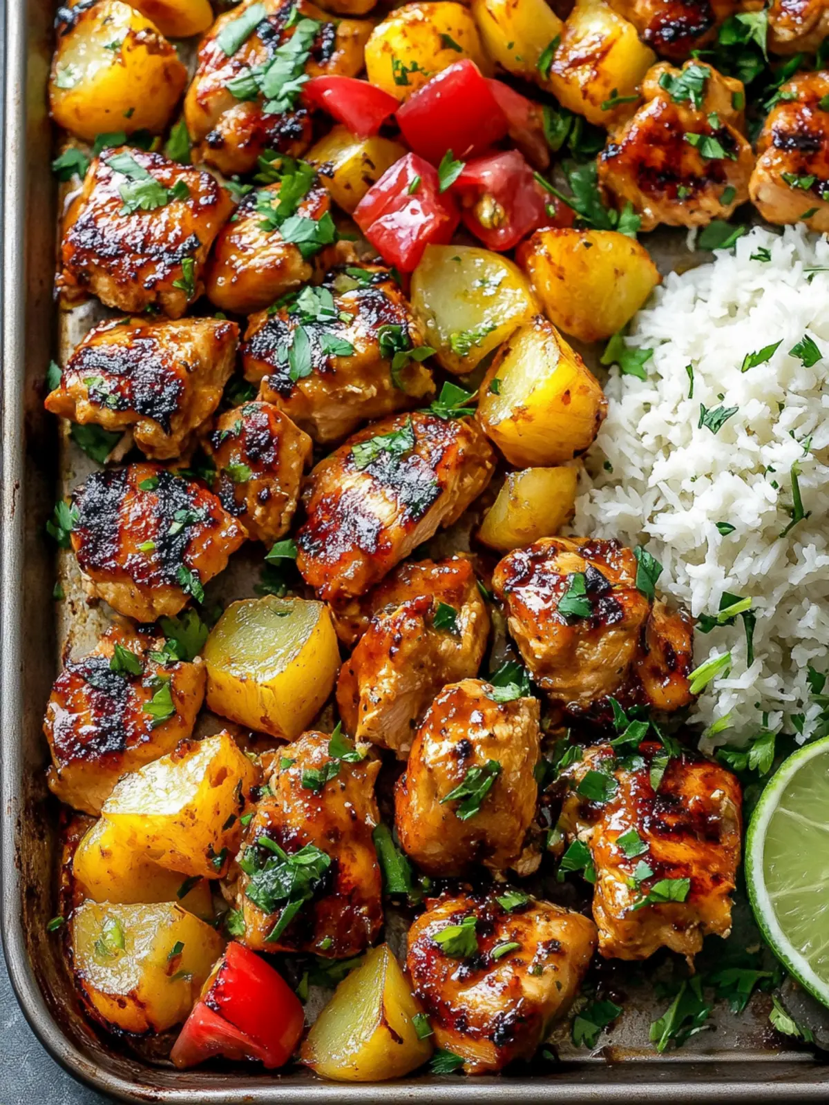 Sweet and Savory Hawaiian Chicken Sheet Pan for Easy Dinners 4 Hawaiian Chicken Sheet Pan