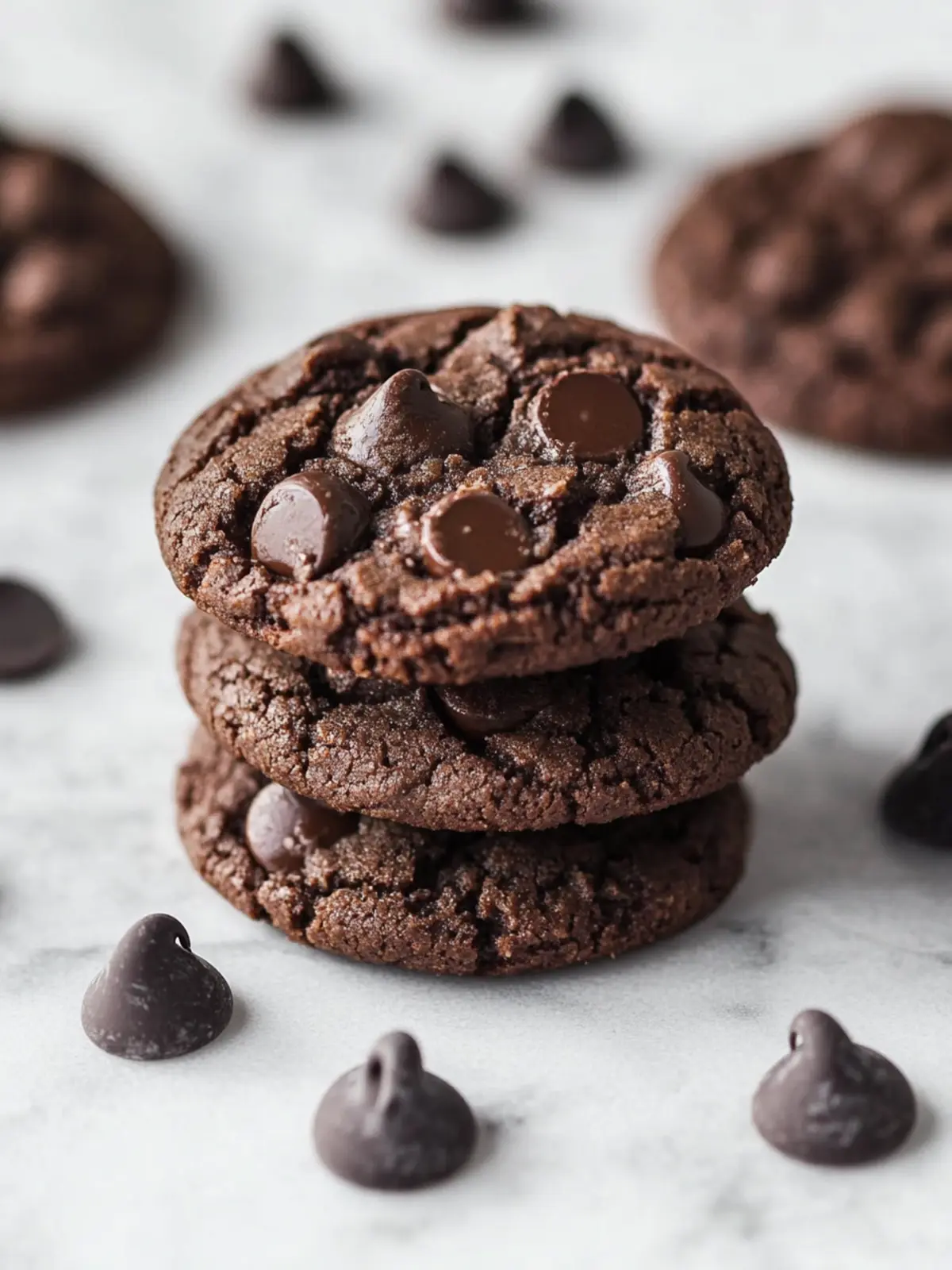 Chewy Double Chocolate Chip Cookies That Melt in Your Mouth 2 Chewy Double Chocolate Chip Cookies