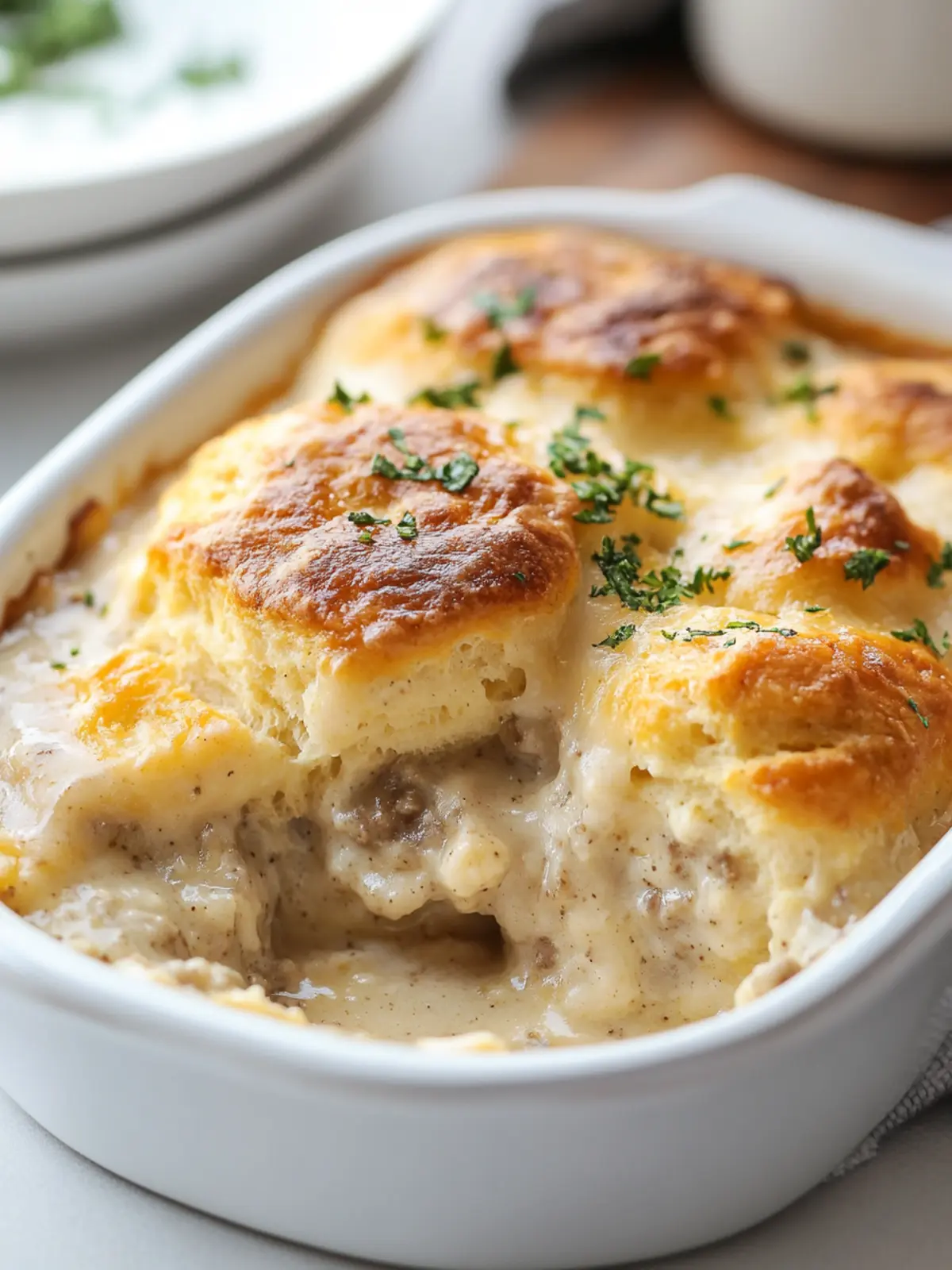 Ultimate Biscuits and Gravy Casserole for Comfort Food Bliss 2 Biscuits and Gravy Casserole