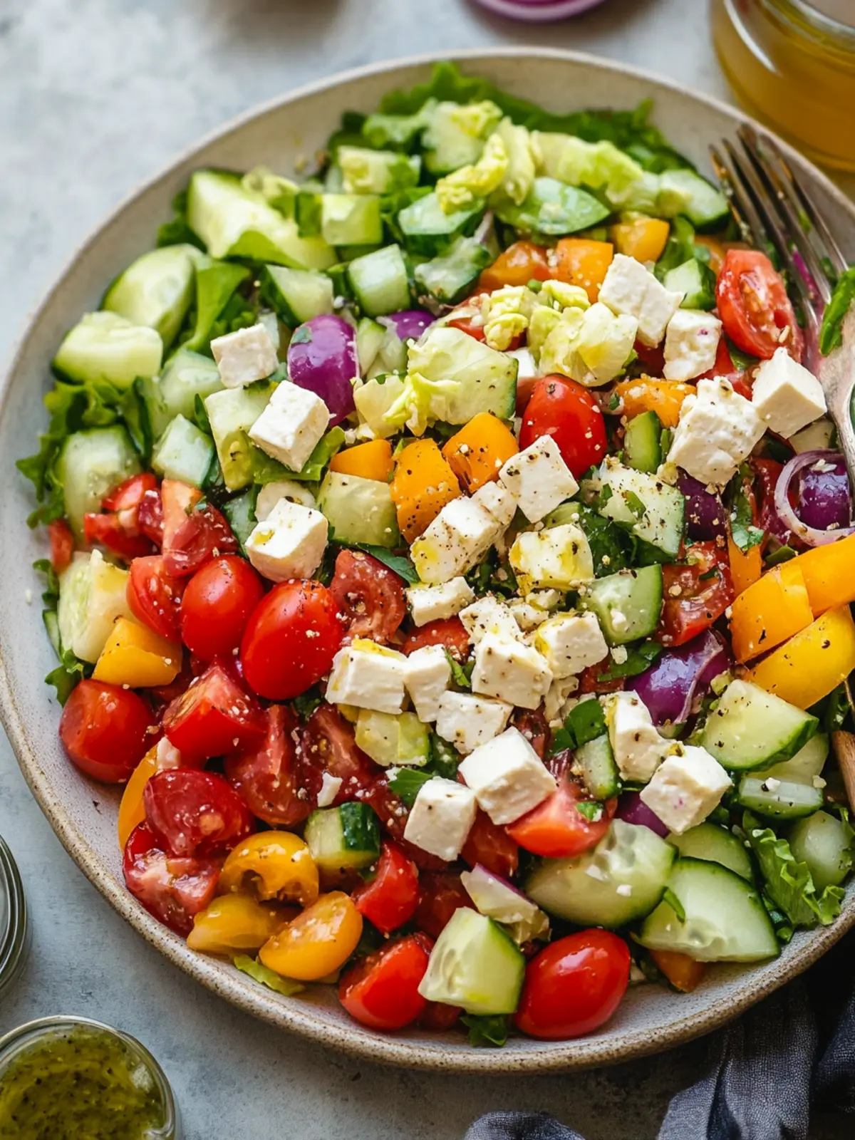 Mediterranean-Style Chopped Salad That Brightens Your Day 4 Mediterranean-Style Chopped Salad