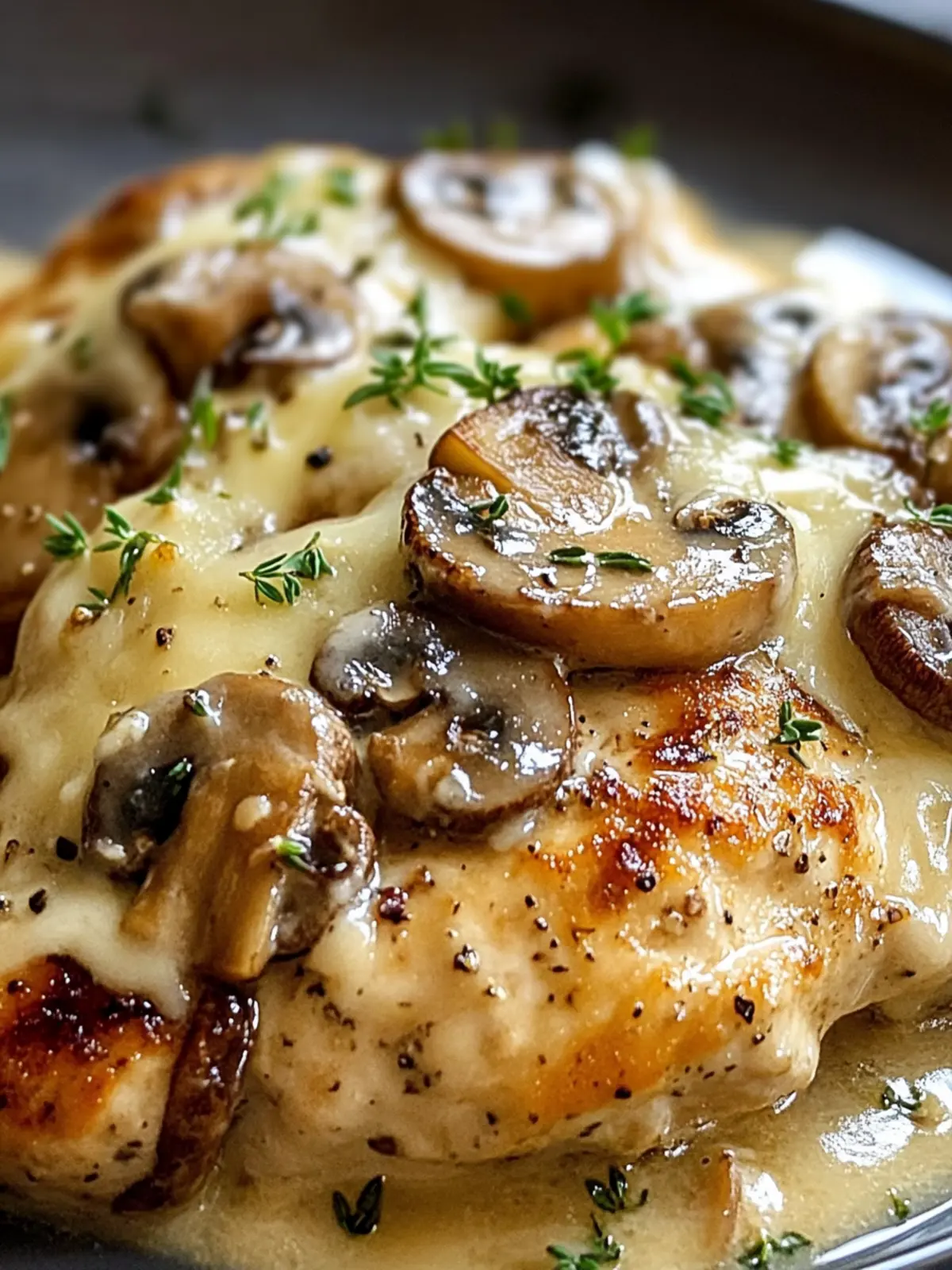 Savory Mushroom Asiago Chicken Ready in Just 40 Minutes 4 Mushroom Asiago Chicken