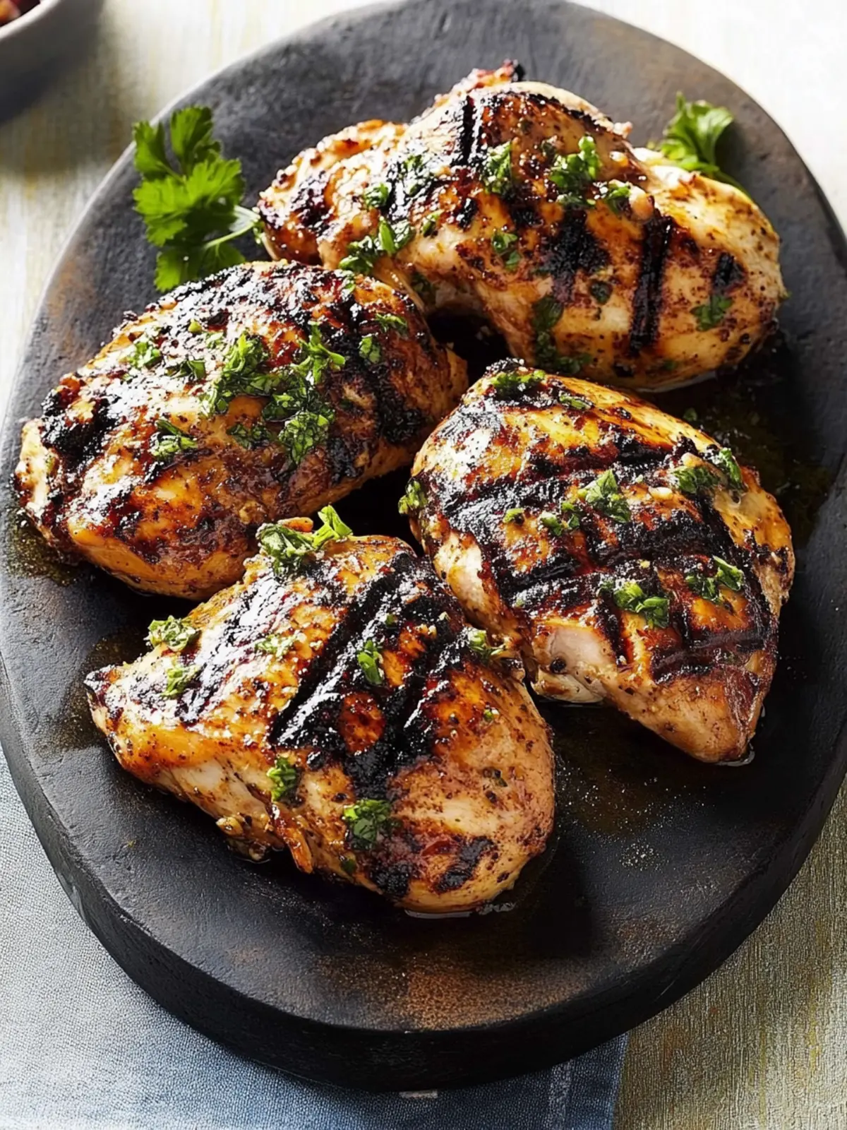Savor Spiced Grilled Chicken with Zesty Cilantro Butter 4 Spiced Grilled Chicken
