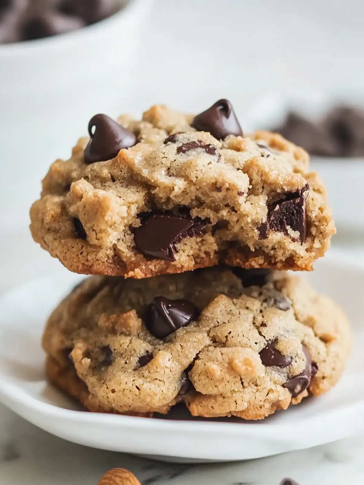 Almond Flour Chocolate Chip Cookies