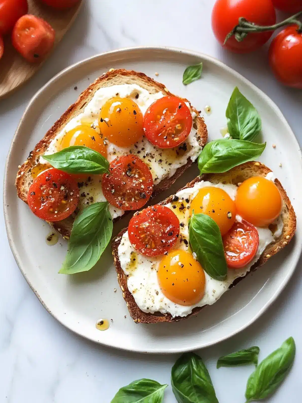 Healthy Caprese Toast: A Fresh Twist on Comfort Food 2 Healthy Caprese Toast