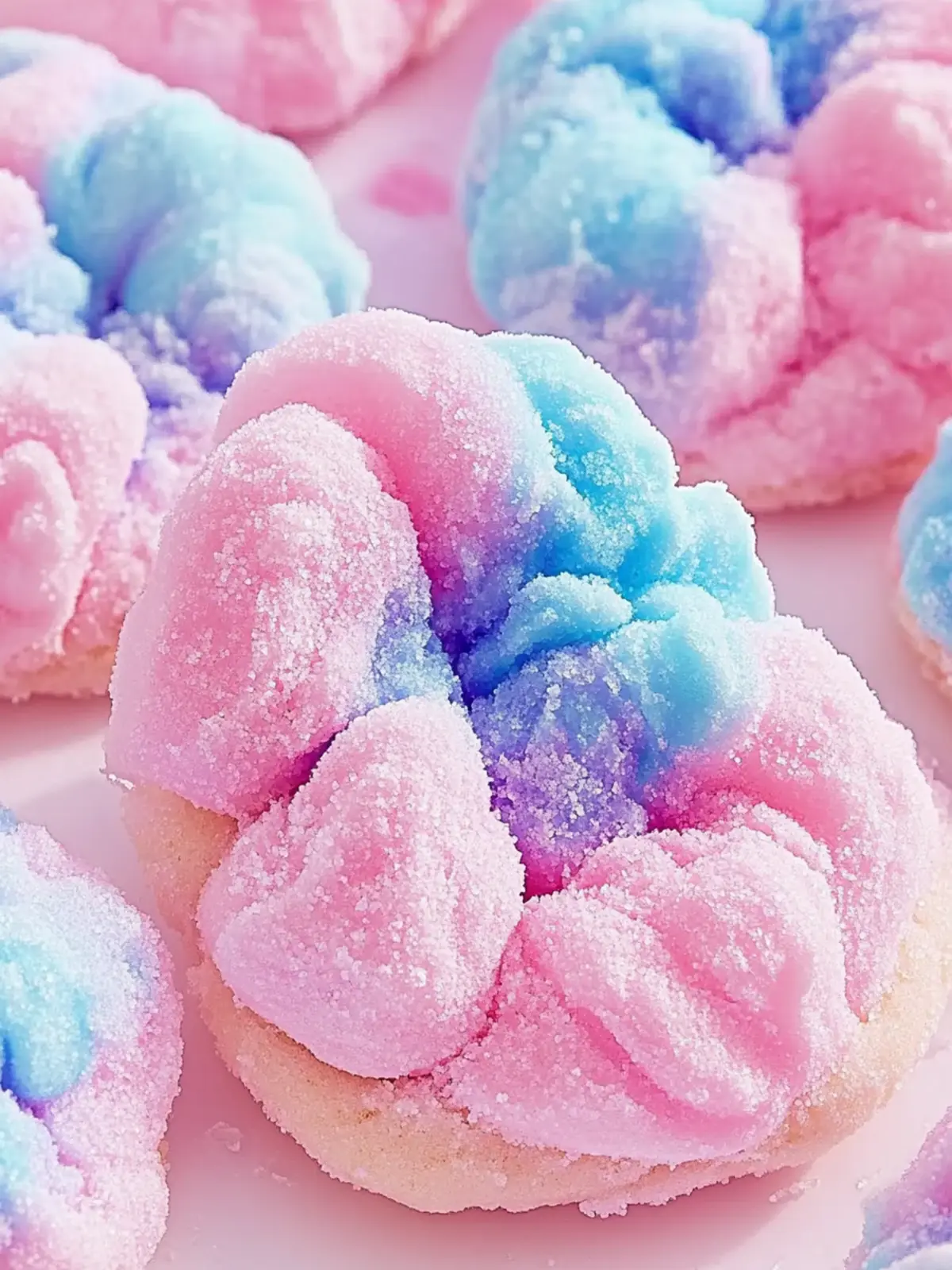 Colorful Cotton Candy Cookies for Whimsical Baking Fun 4 Cotton Candy Cookies