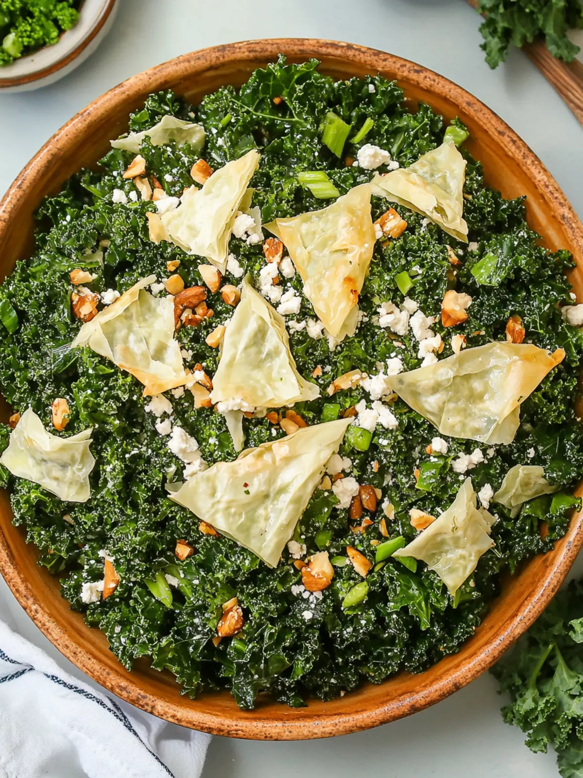 Delicious Spanakopita Kale Salad for a Fresh Twist on Greens 3 Spanakopita Kale Salad