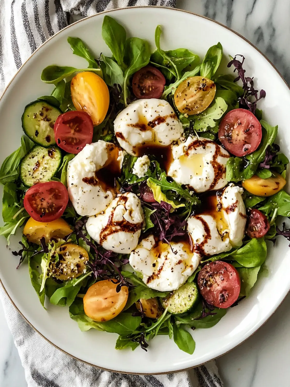 Ultimate Burrata Salad with Balsamic Glaze for Flavor Lovers 2 Burrata Salad with Balsamic Glaze