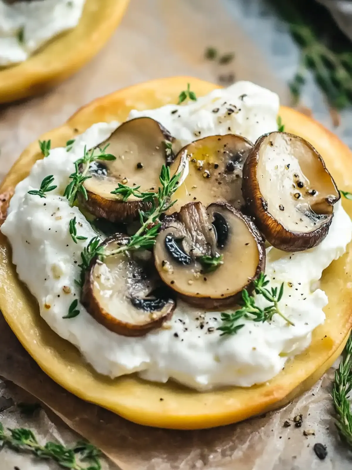 Whipped Feta with Truffled Mushrooms: Elevate Your Dips! 2 Whipped Feta with Truffled Mushrooms
