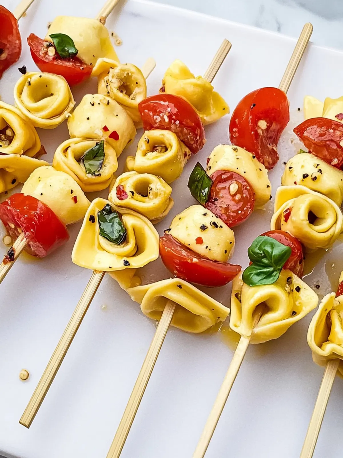 Cheesy Tortellini Skewers for a Fun, Flavorful Snack Party 3 Cheesy Tortellini Skewers