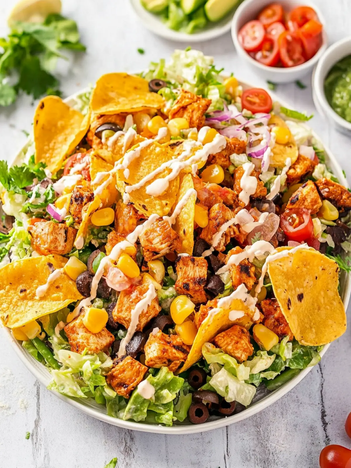 Loaded Chicken Taco Salad That Will Wow Your Taste Buds 5 LOADED CHICKEN TACO SALAD