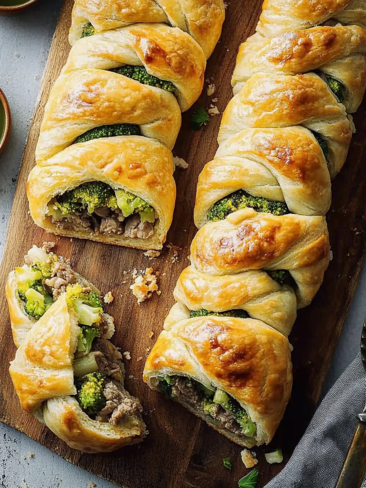 Broccoli Beef Braids