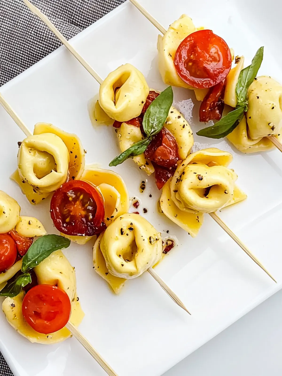 Cheesy Tortellini Skewers for a Fun, Flavorful Snack Party 2 Cheesy Tortellini Skewers