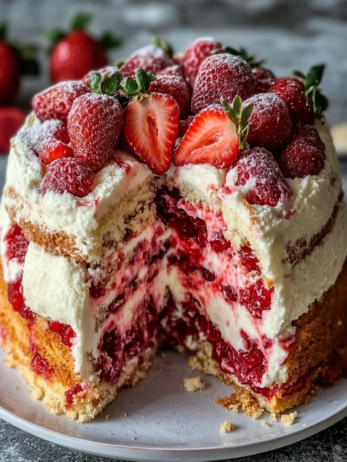 Irresistible Strawberry Earthquake Cake to Wow Every Guest 2 Strawberry Earthquake Cake