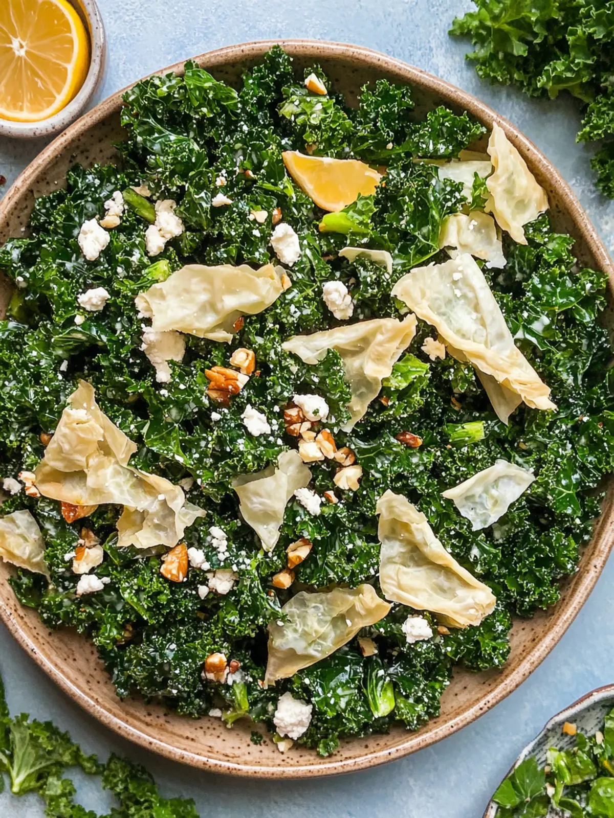 Delicious Spanakopita Kale Salad for a Fresh Twist on Greens 2 Spanakopita Kale Salad