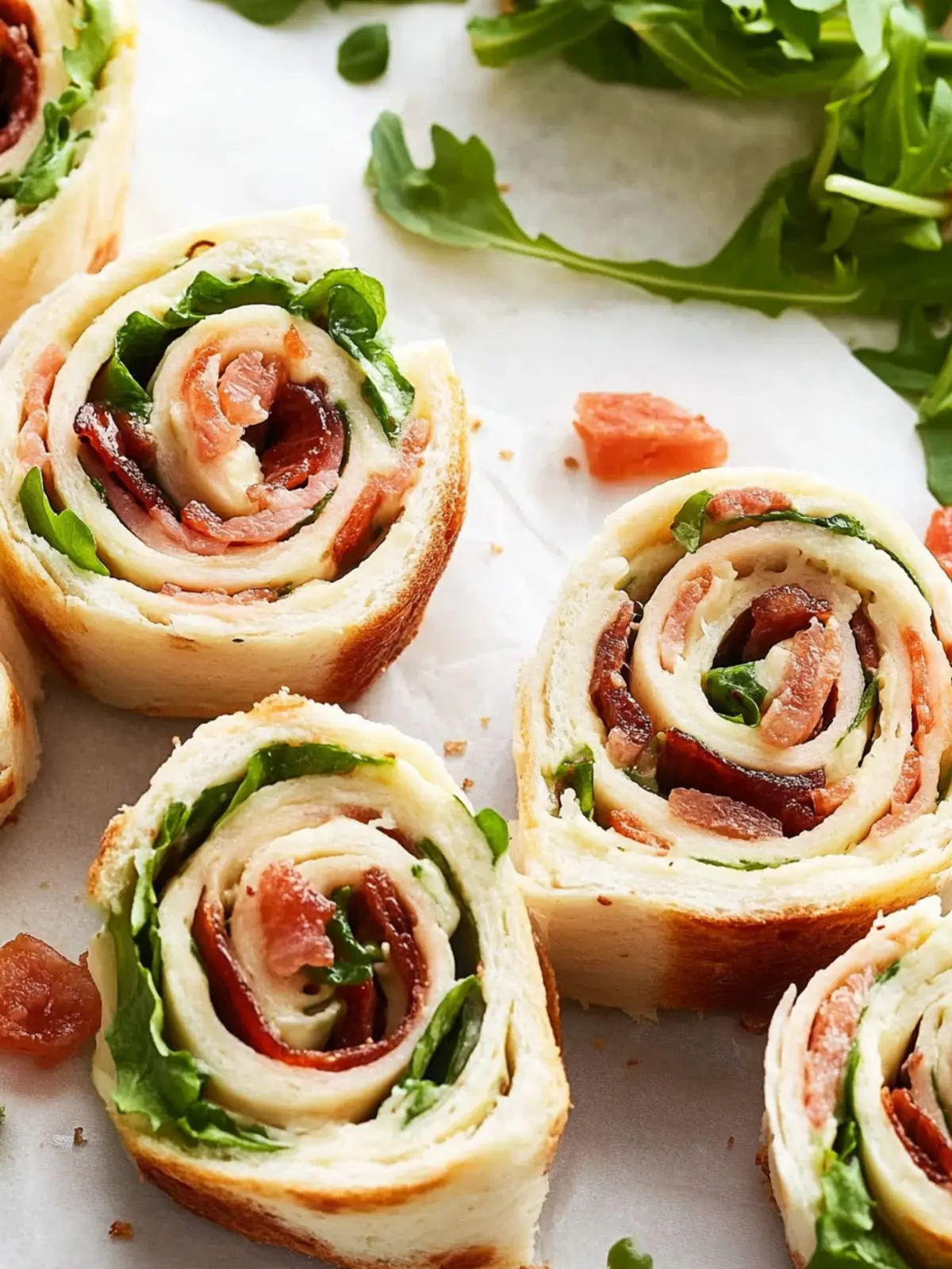 Delicious BLT Pinwheel Sandwiches for Easy Entertaining 5 BLT Pinwheel Sandwiches