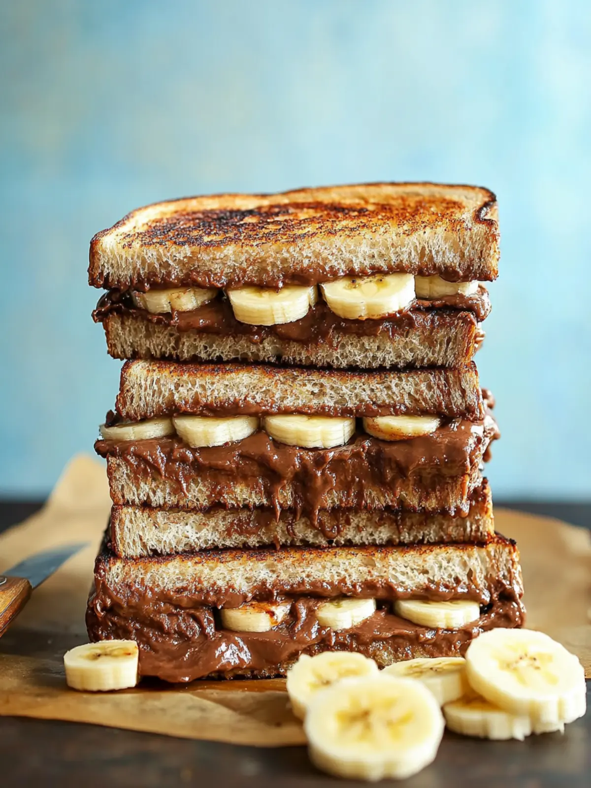 Indulge in a Grilled Nutella Banana Sandwich Delight 4 Grilled Nutella Banana Sandwich
