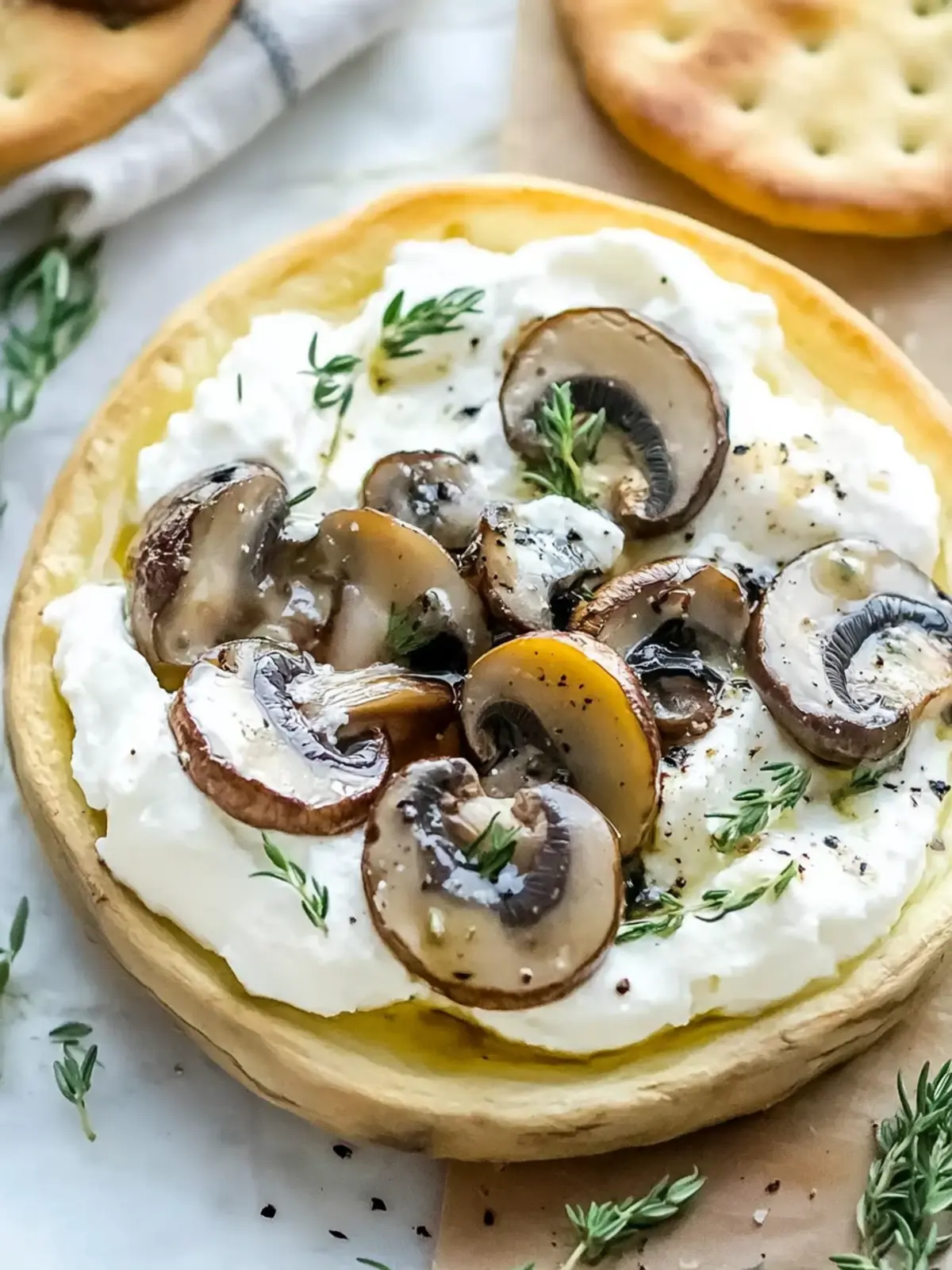 Whipped Feta with Truffled Mushrooms: Elevate Your Dips! 5 Whipped Feta with Truffled Mushrooms