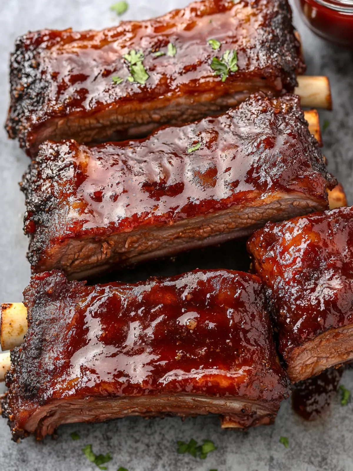 Savory Beef Ribs Smothered in Homemade Barbecue Bliss 2 Beef Ribs