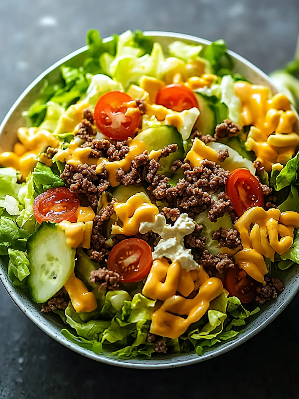 Easy Big Mac Salad: Fresh Twist on Your Favorite Fast Food 2 Easy Big Mac Salad