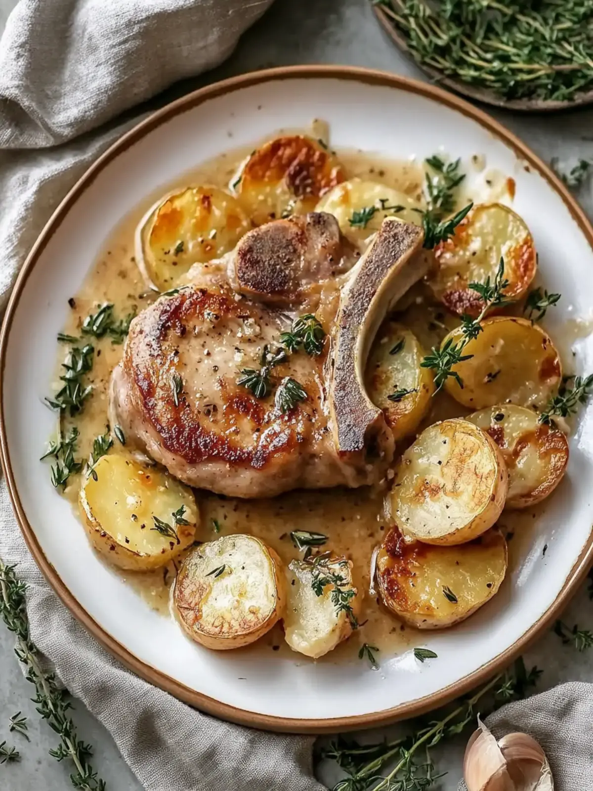 Pork Chops and Scalloped Potatoes