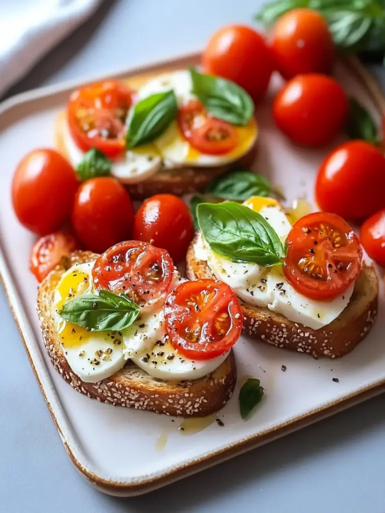 Healthy Caprese Toast