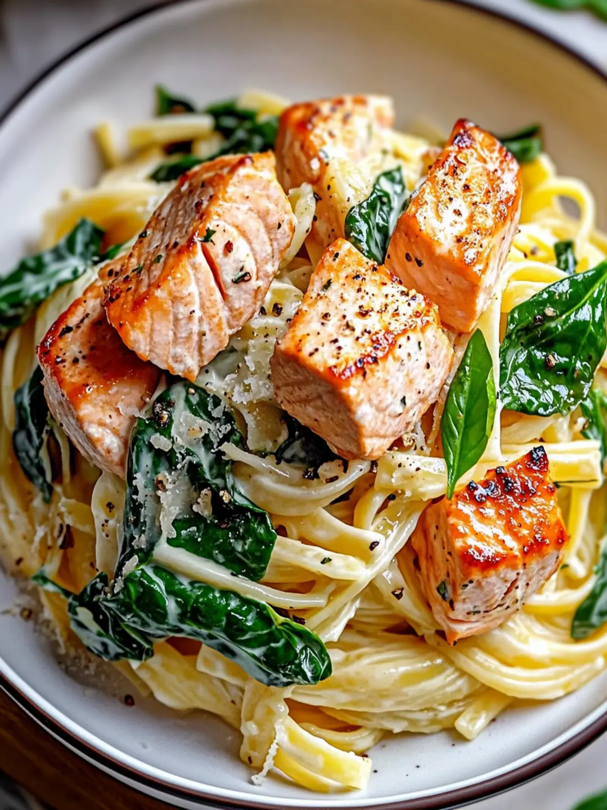 Savory Salmon Spinach Pasta Dish That Delights in 35 Minutes 3 Salmon Spinach Pasta Dish