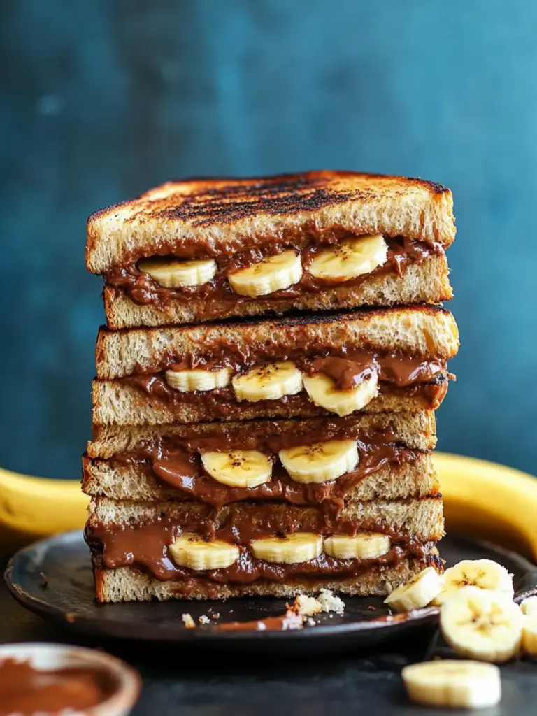 Grilled Nutella Banana Sandwich