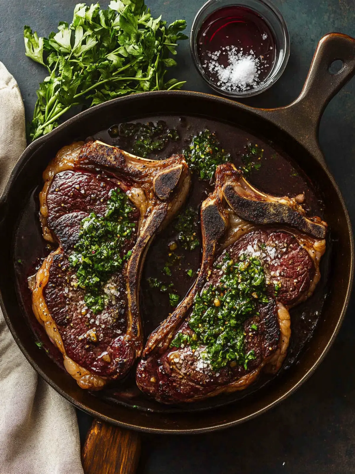 Sizzling Ribeye Steaks with Red Wine Sauce for Ultimate Flavor 3 Ribeye Steaks with Red Wine Sauce