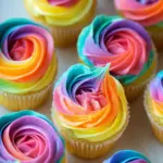 Delicious Rainbow Buttercream Cupcakes That Brighten Your Day 8 Rainbow Buttercream Cupcakes