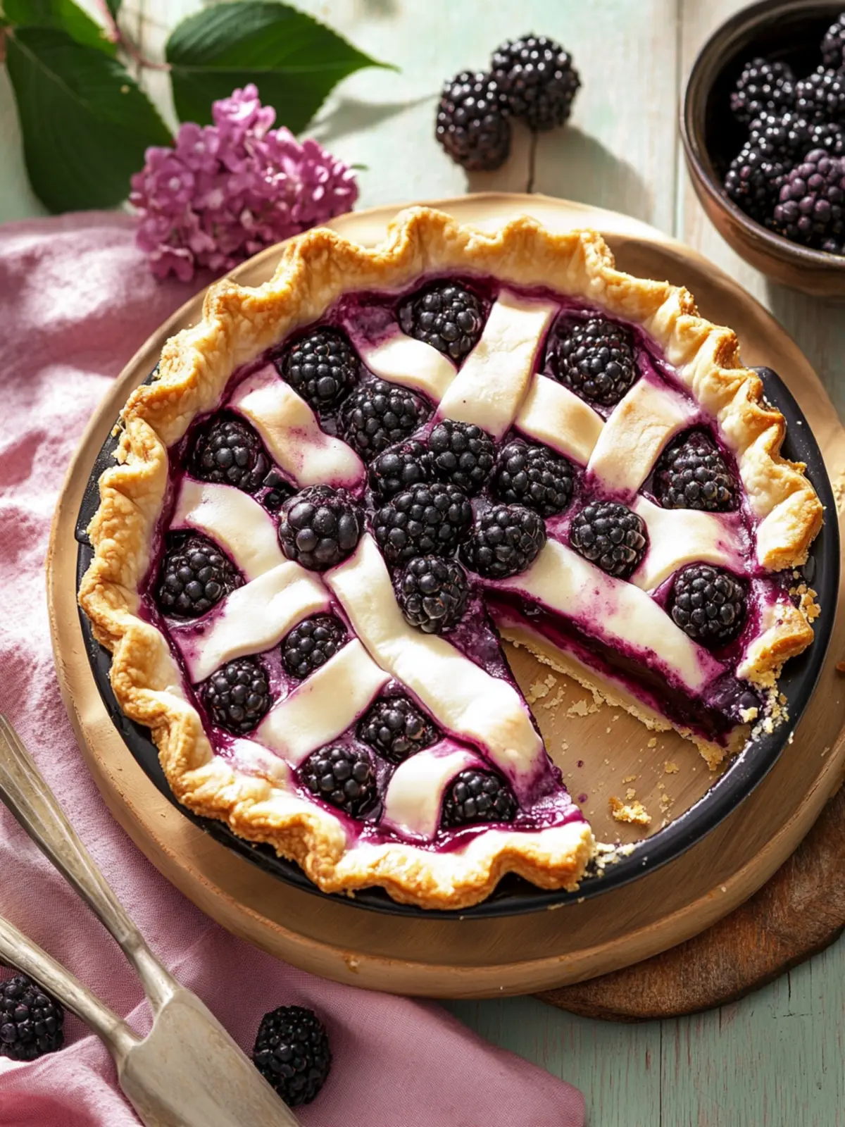 Irresistible Blackberry Sour Cream Pie for Sweet Cravings 4 Blackberry Sour Cream Pie