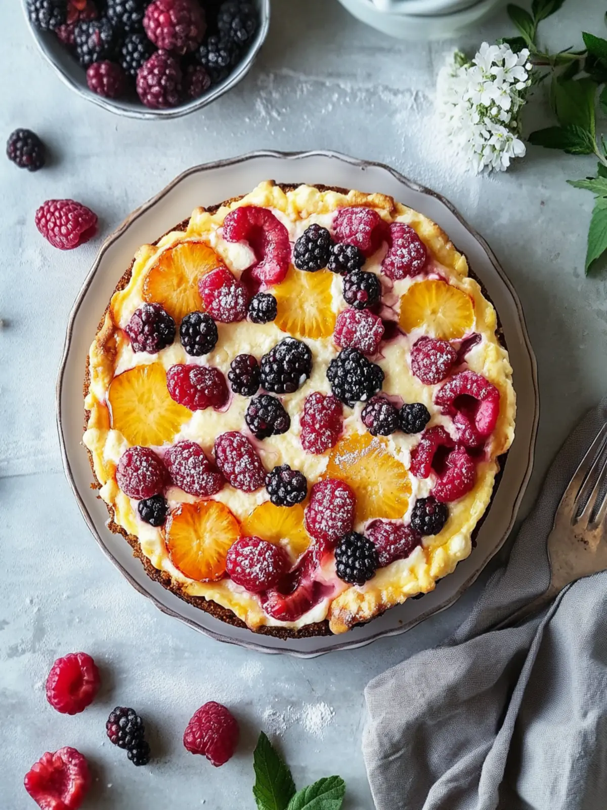 Summer Fruit Breakfast Bake: A Deliciously Wholesome Start 2 Summer Fruit Breakfast Bake