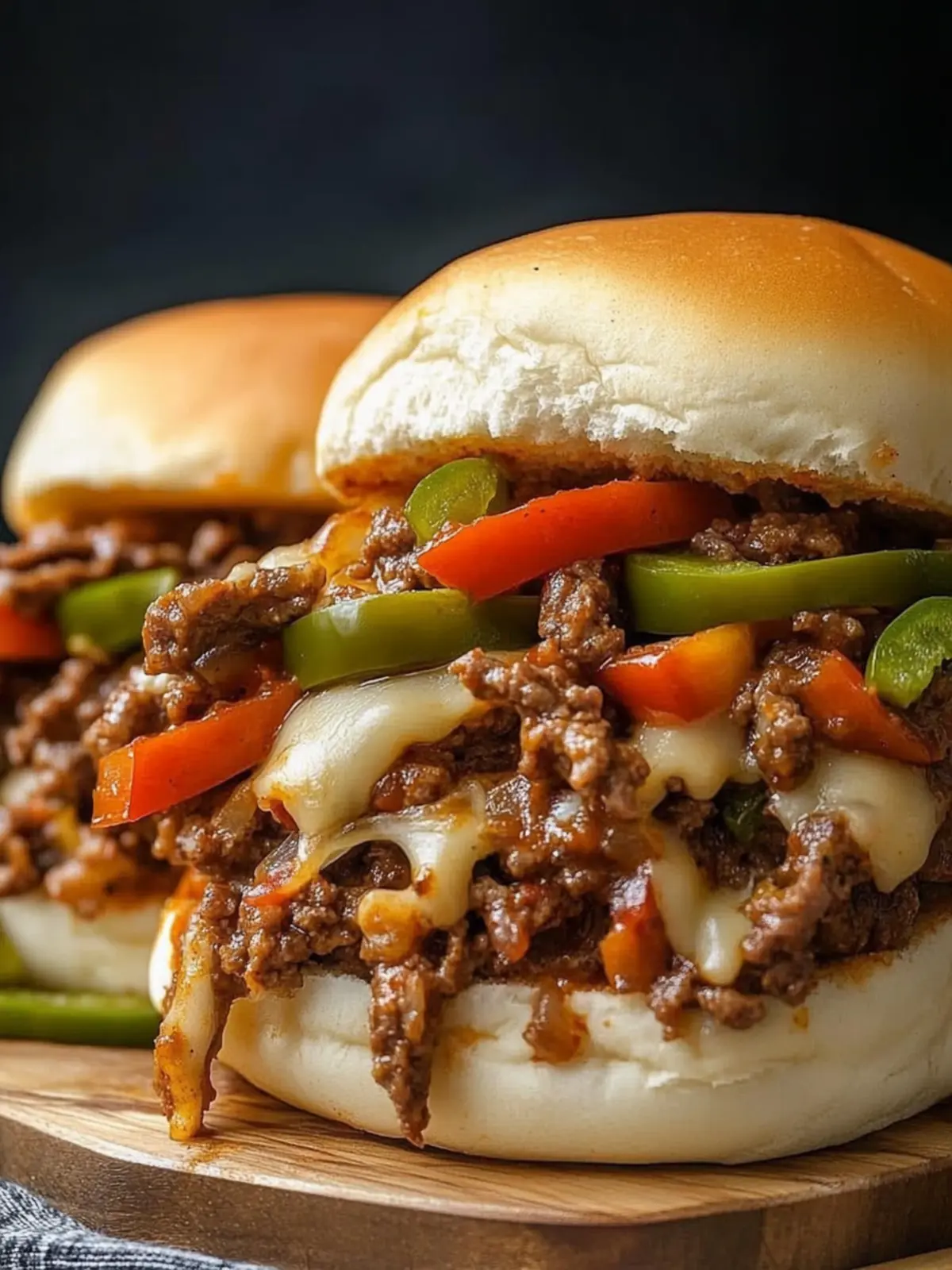 Savory Philly Cheesesteak Sloppy Joes for Dinner Bliss 4 Philly Cheesesteak Sloppy Joes